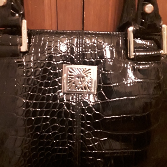 Anne Klein Handbags - Anne Klein Vegan Croc  Shoulder Pocket Book